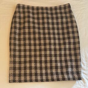 Ellen Tracy Brown and Tan Pencil Skirt